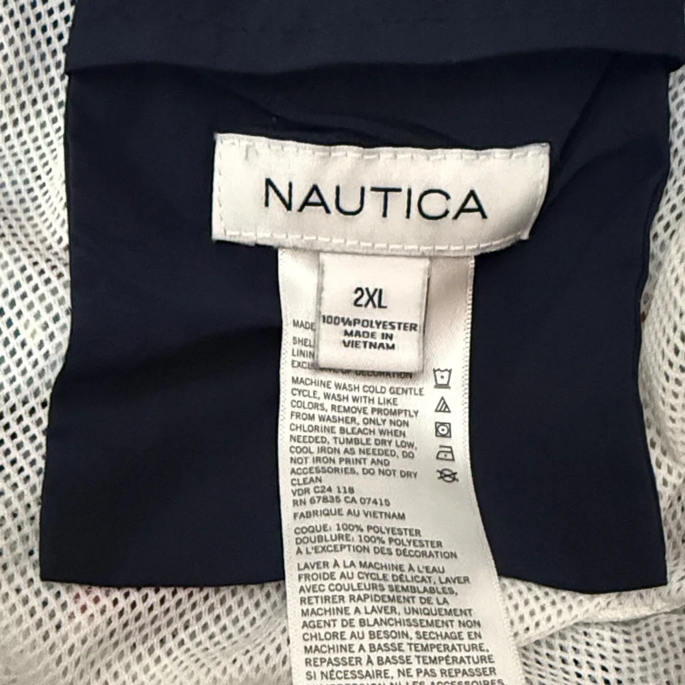 Nautica Men's‎ madras Multicolor Plaid Swim Trunks 2XL bathing suit